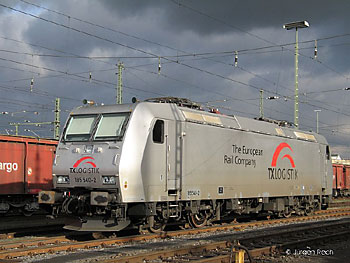 185 540 der TX am 06.01.2005 in Limburg. Foto: Jrgen Rech