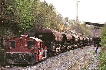 Waggonverschub im Anschluss Uhrmacher. Foto: Carl-Otto Ames